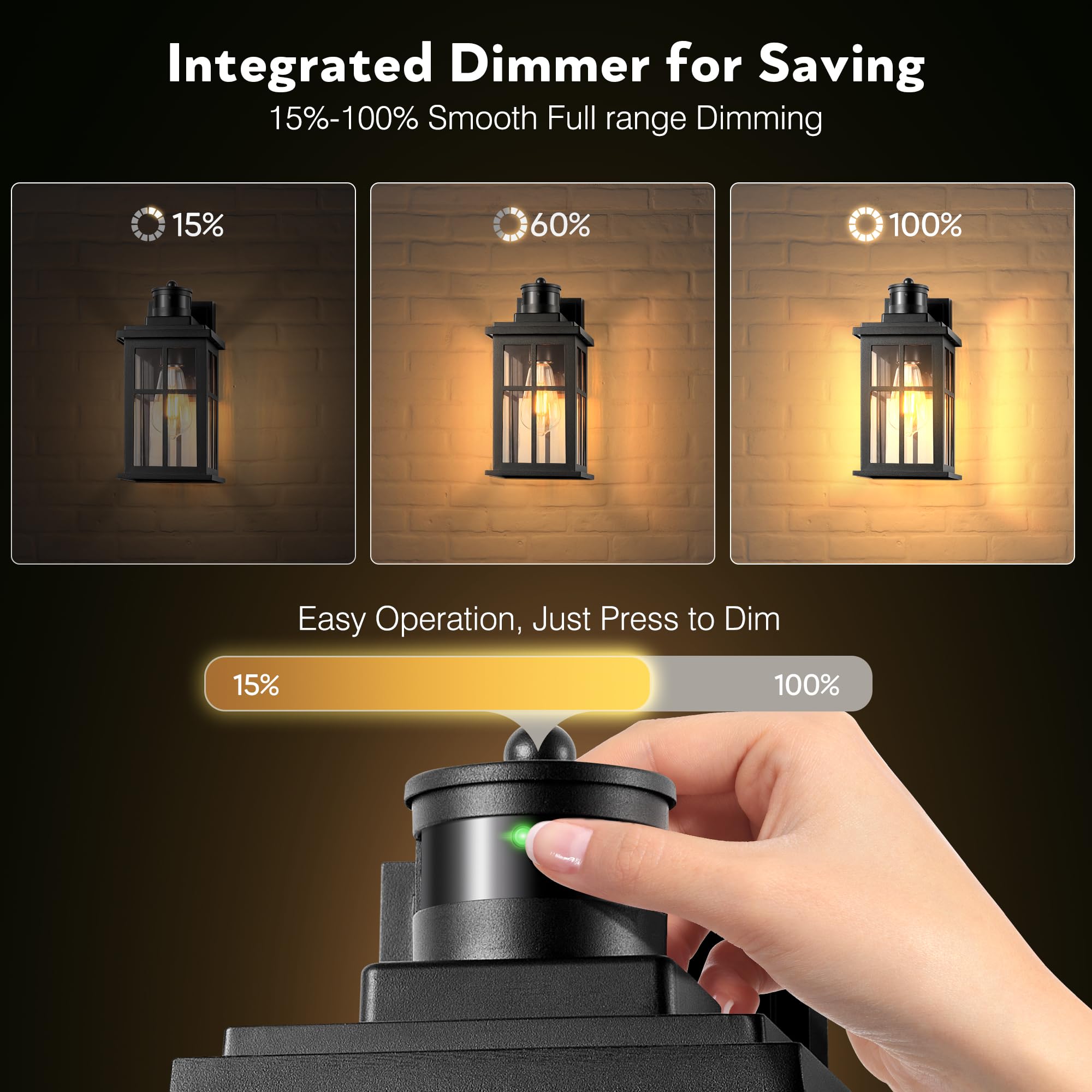 OPAXIS aluminum exterior light near garage provides rain resistance outdoor illumination.