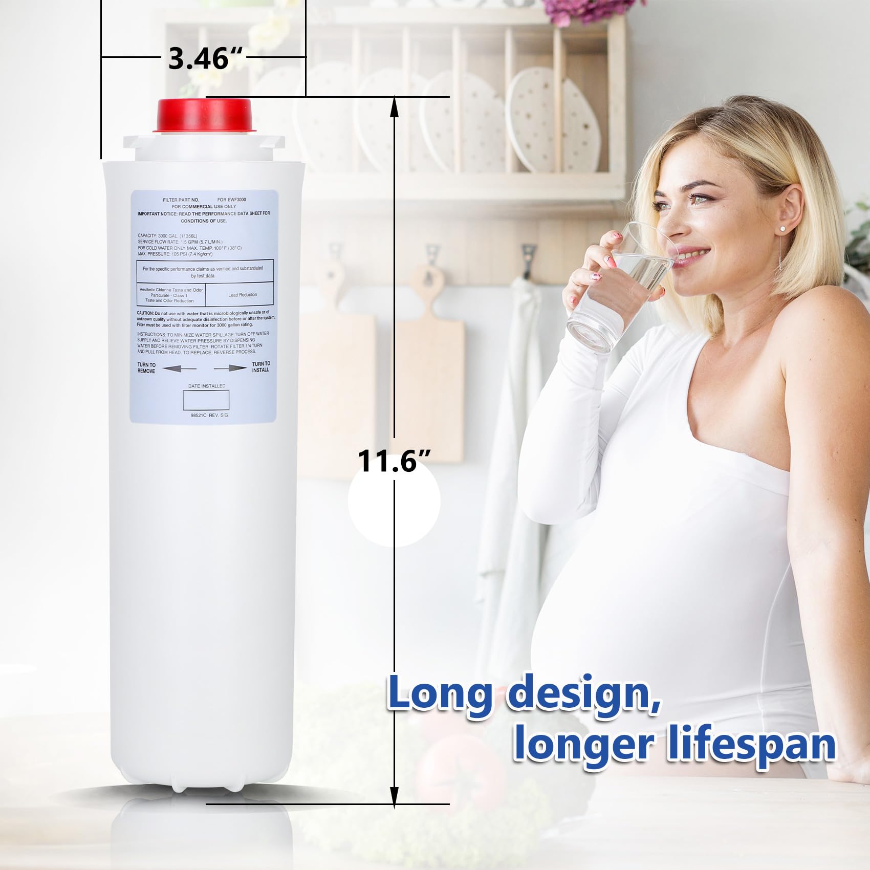 Opergen EWF3000 filtration unit highlighting 4-stage filtration performance