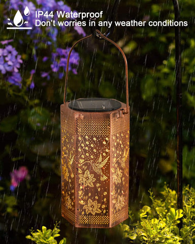 Opjoy outdoor lantern brightens a porch with durable waterproof design