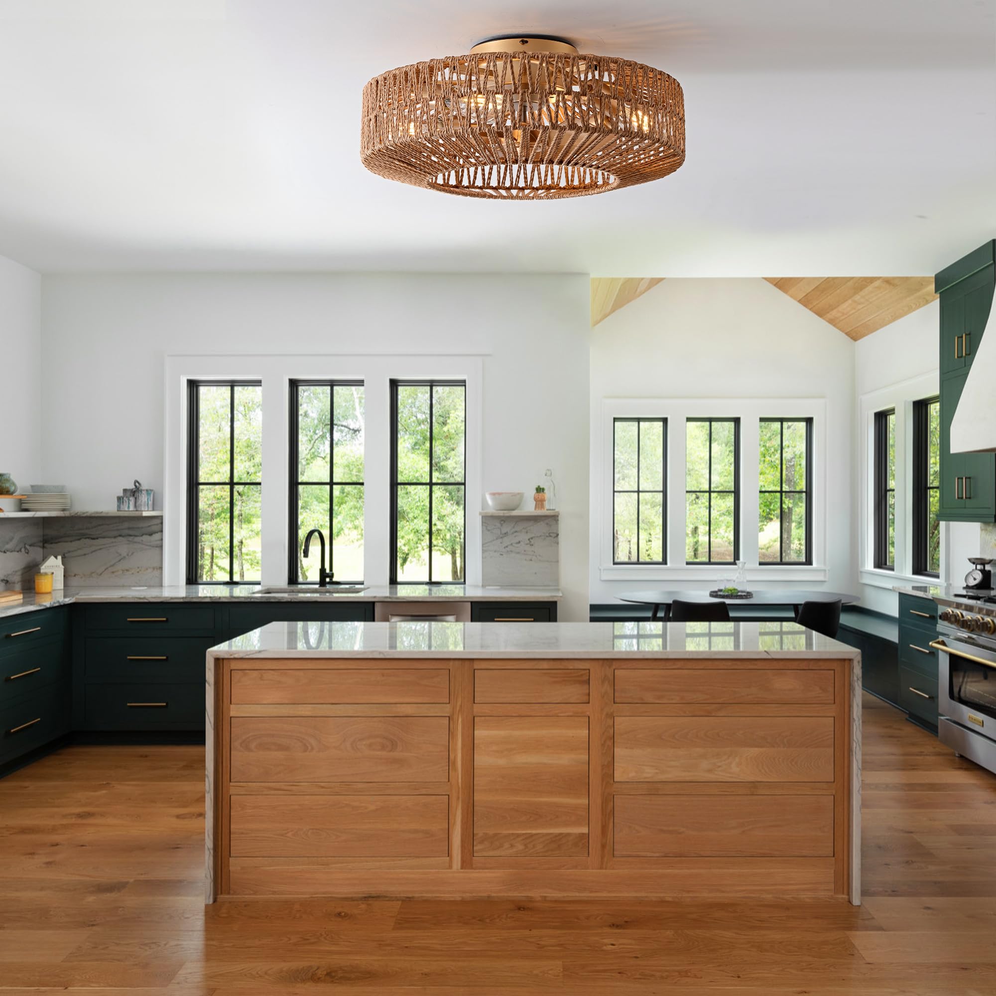 OPKMB low-profile installation; fits rooms with low ceilings.
