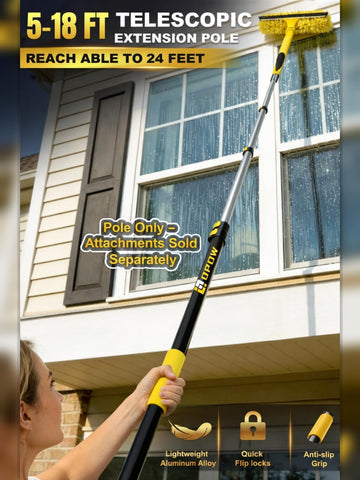 Opow compatible with paint rollers, dusters, and squeegees for versatility