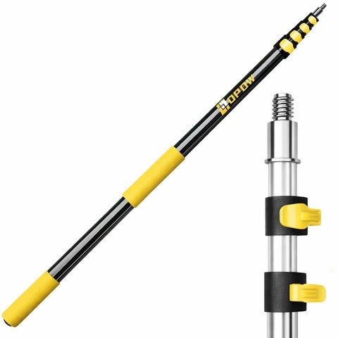 Opow extension pole with universal tip for painting and window cleaning at height