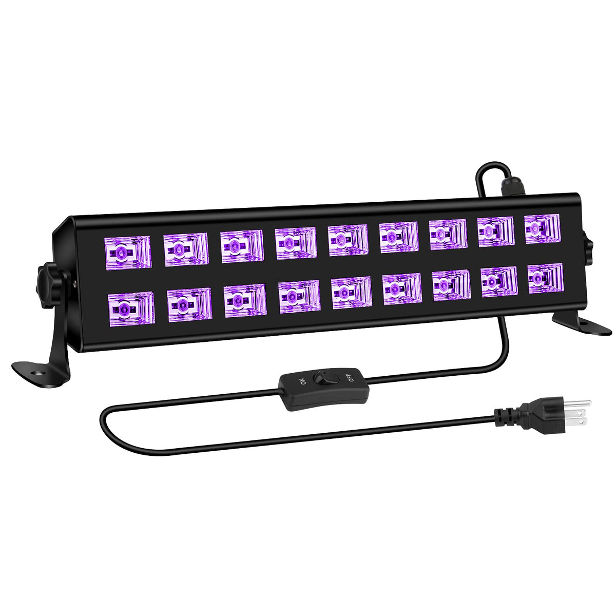 OPPSK black light bar 54W with 18 LEDs for vibrant party glow