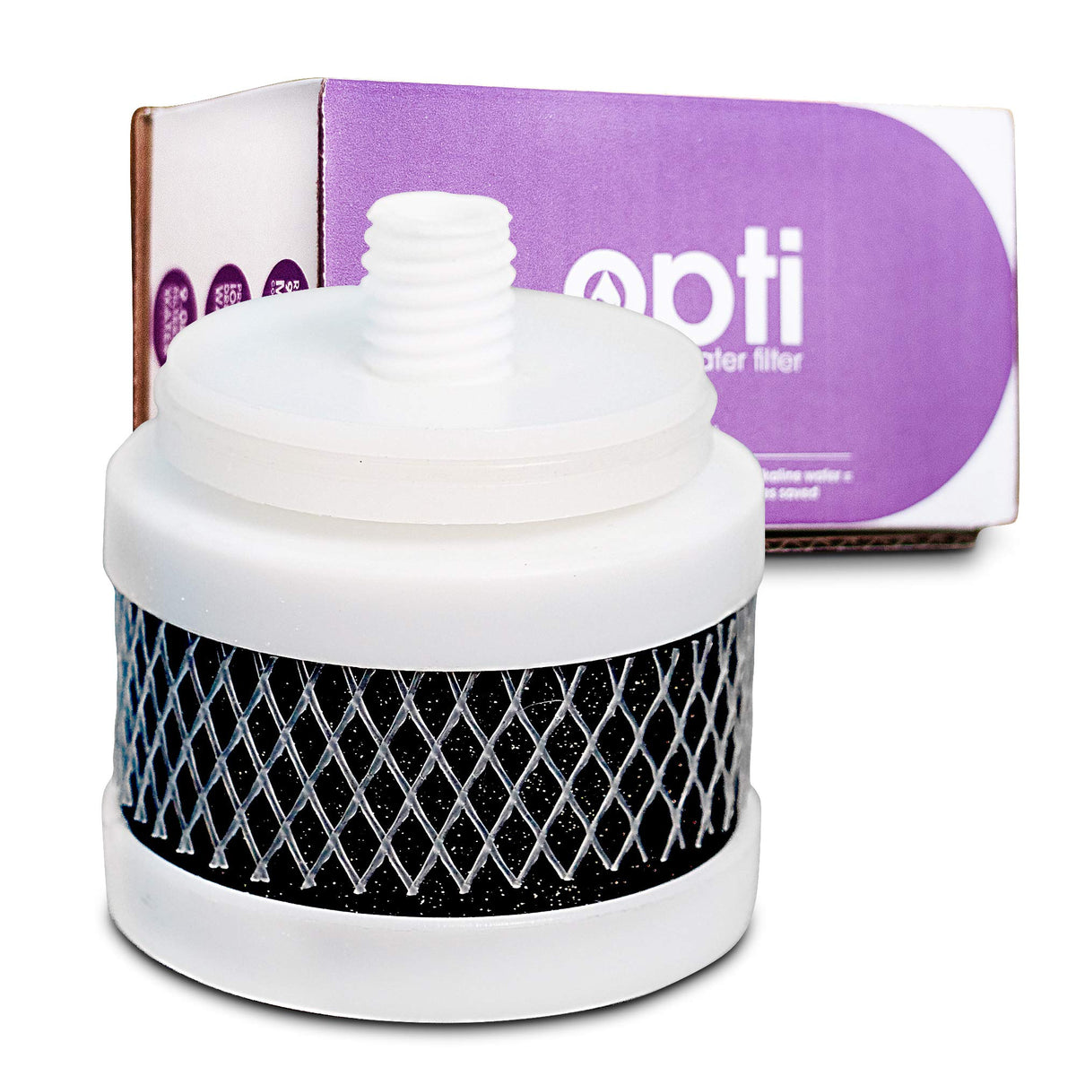 OPTI CHILL alkaline replacement filter package ready to upgrade your dispenser