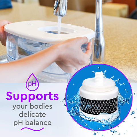 OPTI CHILL water flow visual demonstrating filtration action