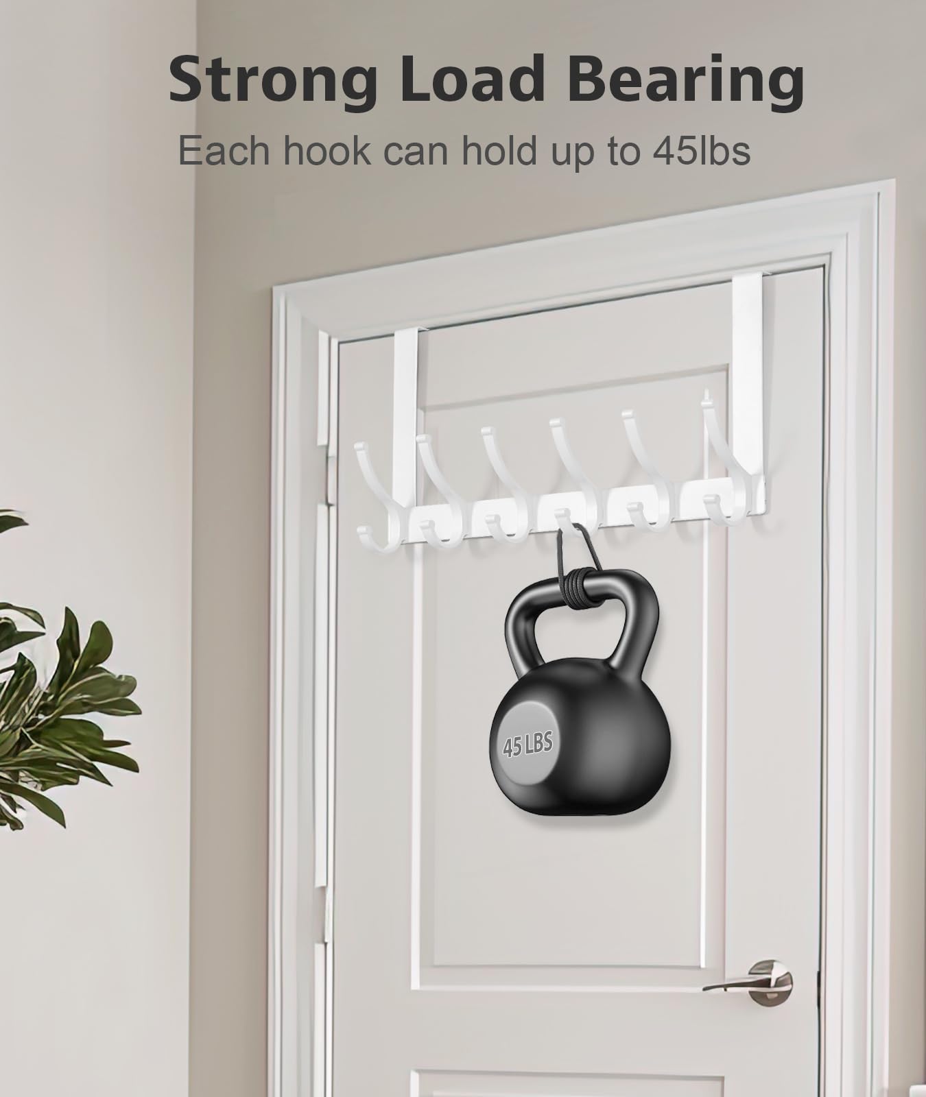 Optish door-hooks-space-saving-door-hanger helps maximize small room space.