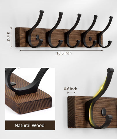 Optish entryway coat rack installed adds convenient hanging space.