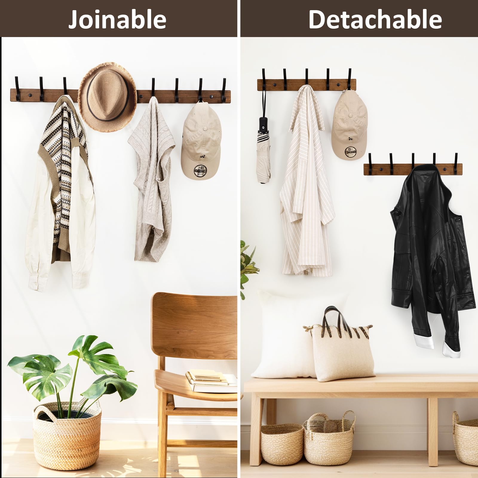 Optish space-saving rack fits narrow entryways for versatile storage.