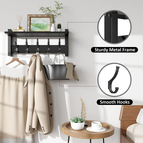 Optish wall mounted entryway organizer stores keys and essentials to save counter space