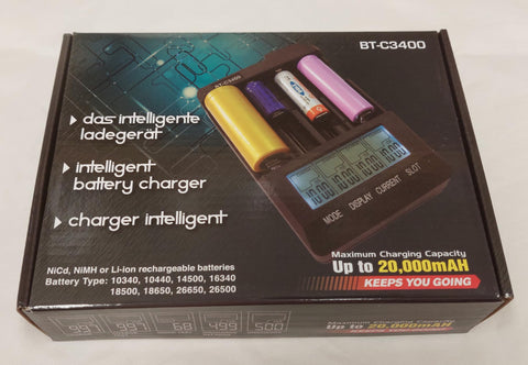 Opus BT-C3400 setup demonstrates independent channels for multiple batteries