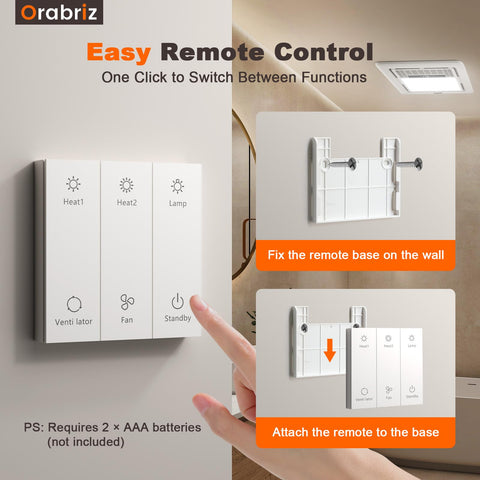 Orabriz easy installation kit enabling quick ceiling mounting