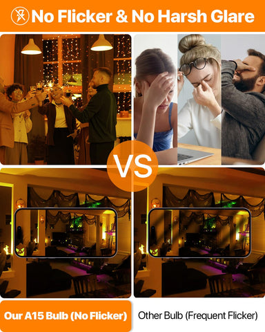 ORALUCE 9W color bulbs emit 810 lumens for bright, efficient light.