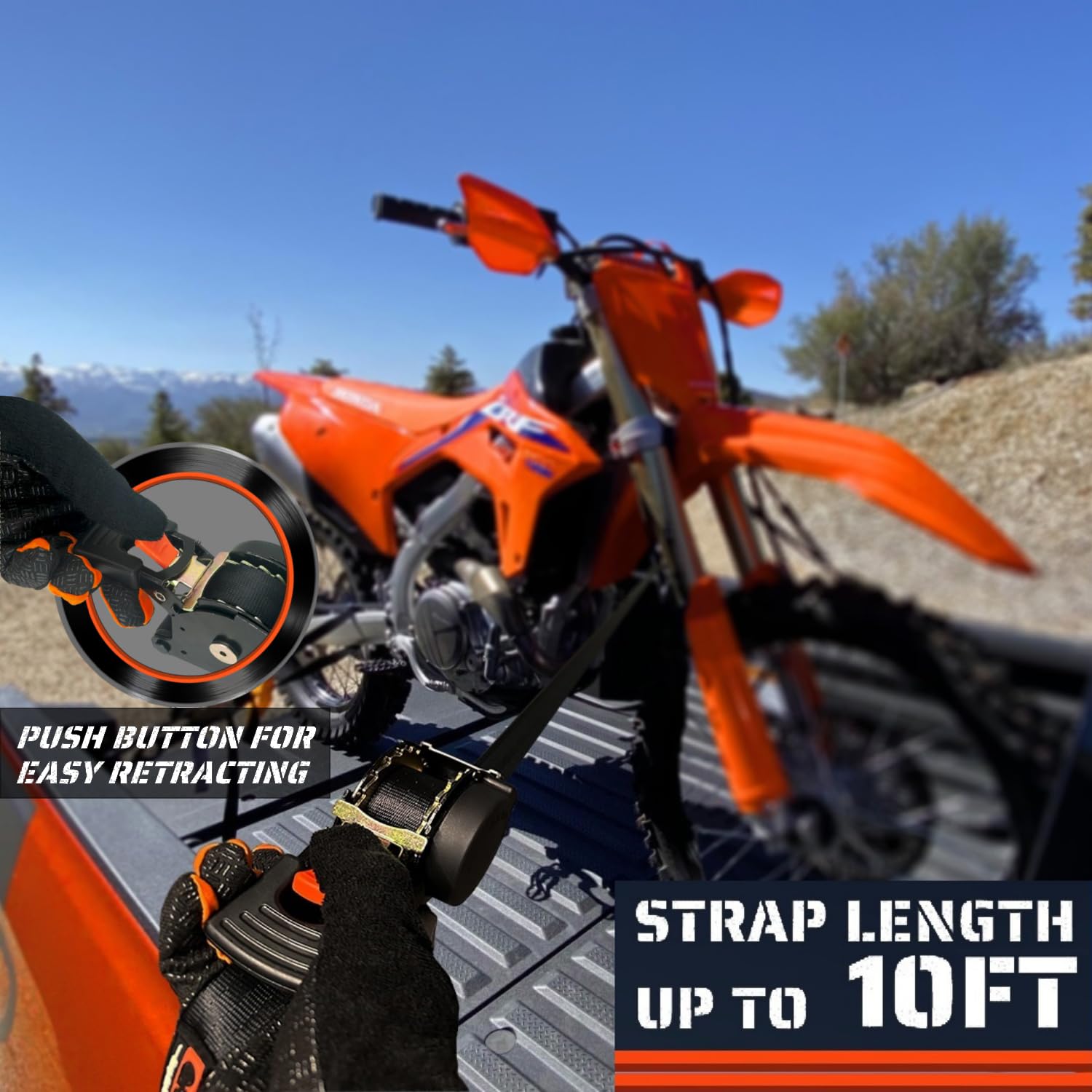 ORANGEE coated S-hooks with retainer clips protect surfaces during tie downs