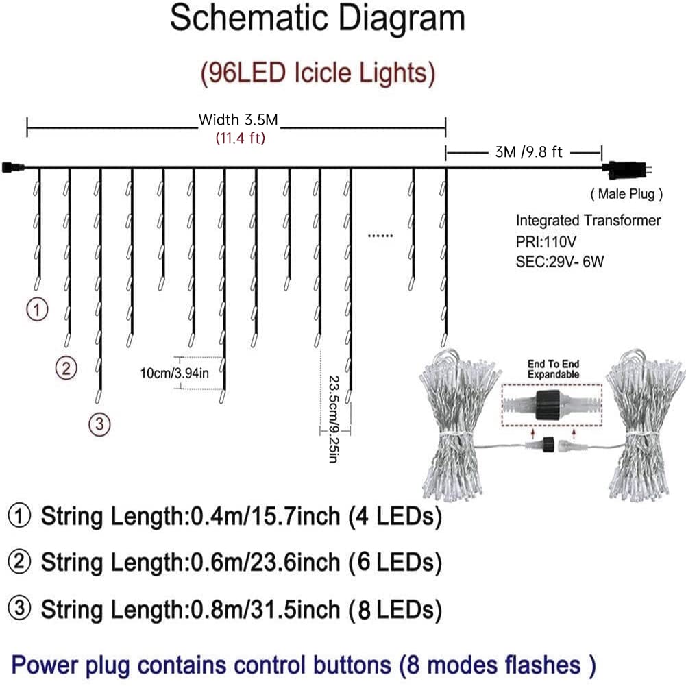 Orangie LED Icicle Lights wedding backdrop illumination with soft cascading lights.