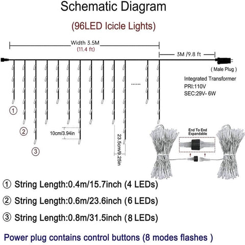 Orangie LED Icicle Lights wedding backdrop illumination with soft cascading lights.