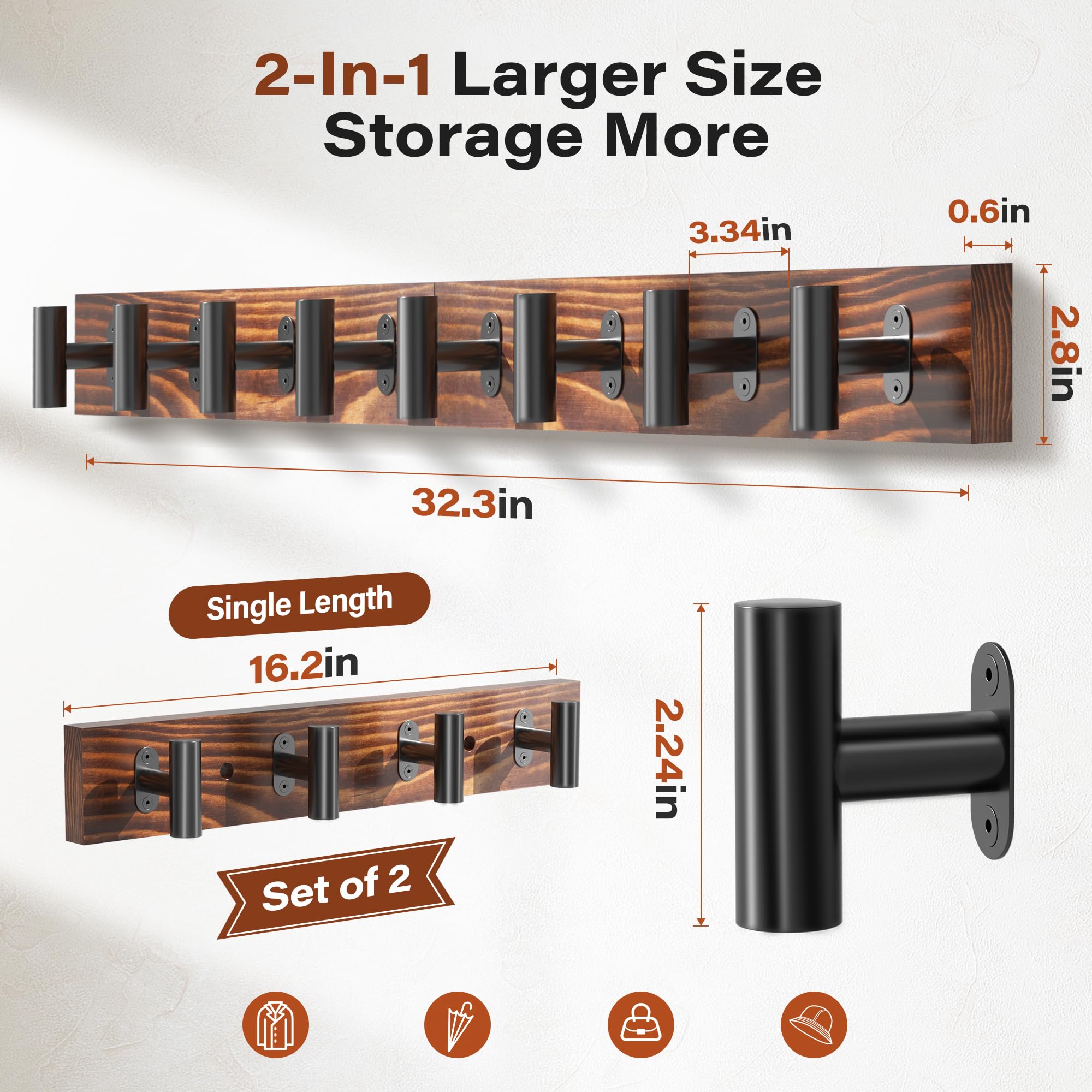 Orapoke 2-pack assembled length demonstrates flexible placement across rooms