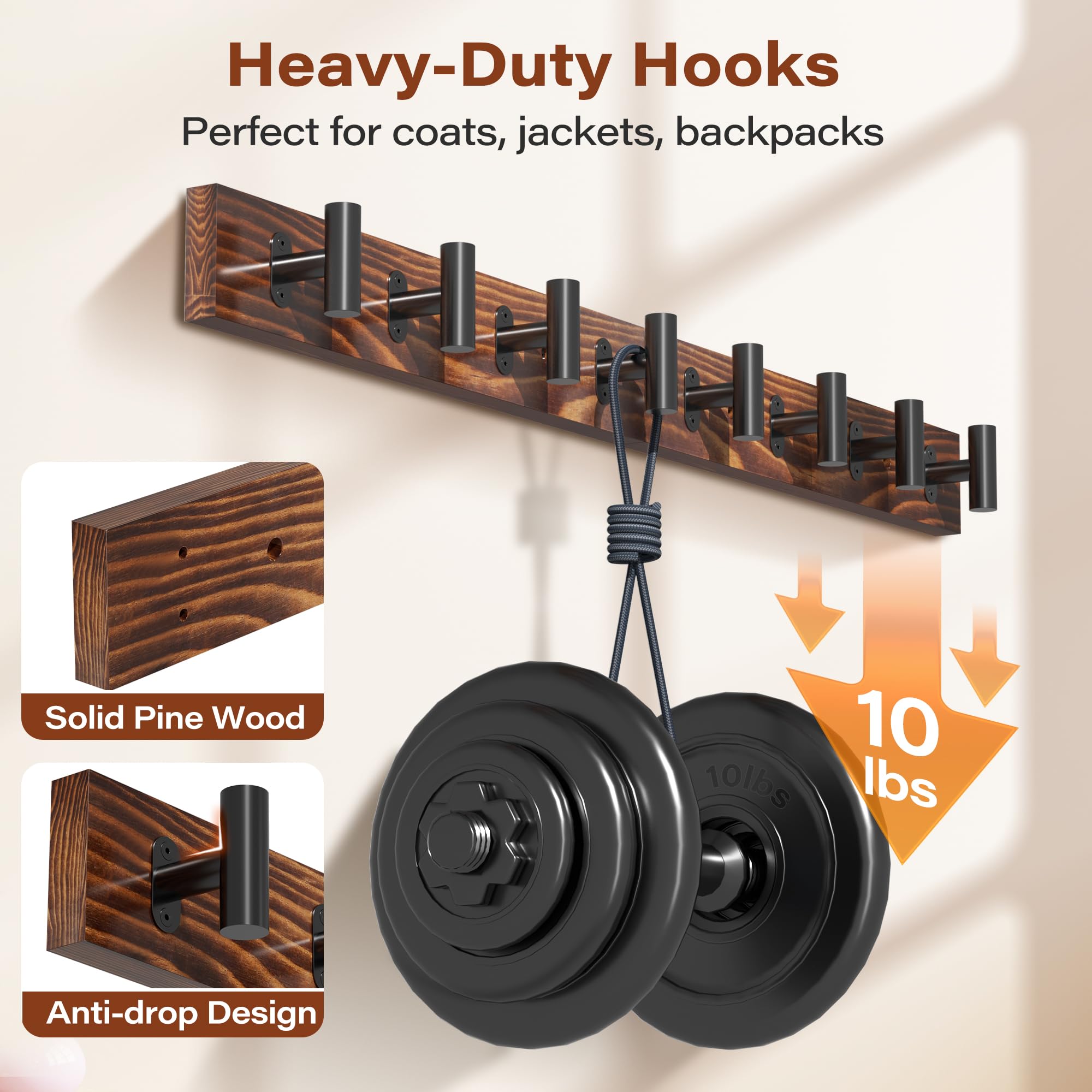 Orapoke bathroom-friendly rack holds towels or robes within reach