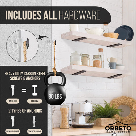 Orbeto 160+ lb capacity ideal for books and collectibles.