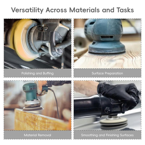 Orbitalsander 600 grit discs for final polish and ultra-smooth finishes.