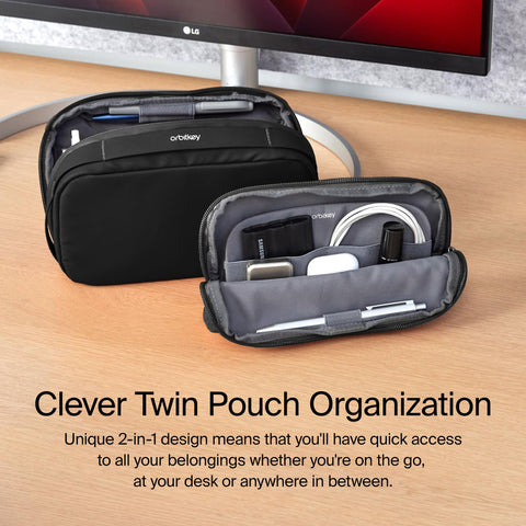 Orbitkey detachable sleeve inside adds modular storage for earbuds and USB drives on the go.