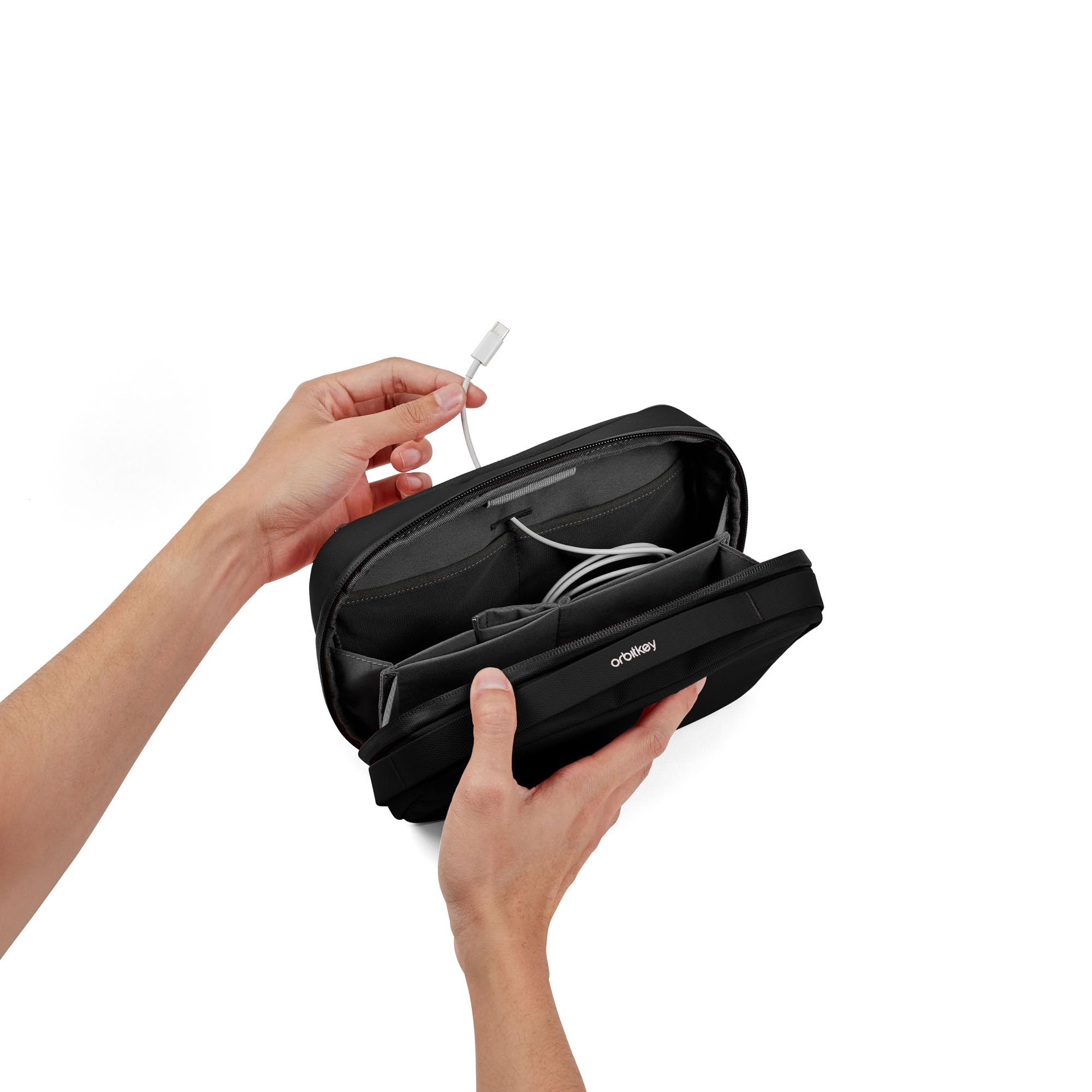 Orbitkey easy-access compartments help you find items quickly.