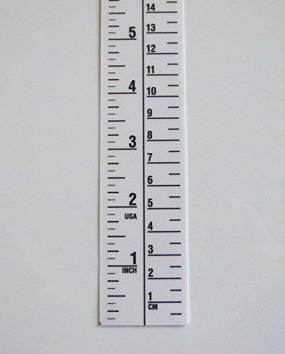 Oregon Rule Co. height rule adhesive backing with peel-away liner