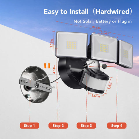 OREiN 30W, 4500LM efficiency reduces energy use during nightly lighting.