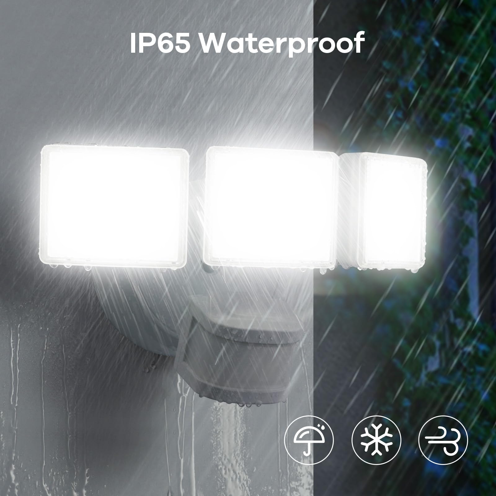 OREiN 42W flood light hardwired installation with mounting plate