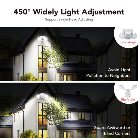 OREiN 5000K daylight color delivers bright outdoor lighting