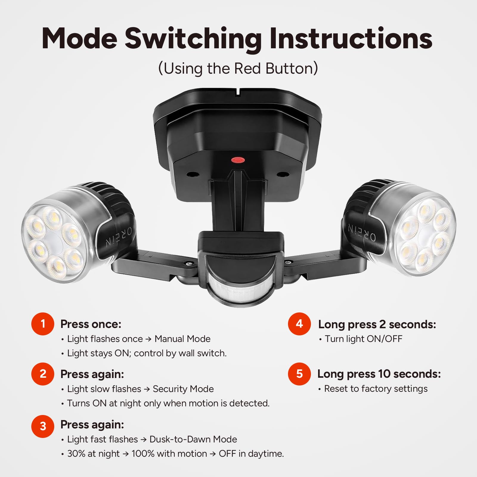 OREiN hardwired installation base for quick setup