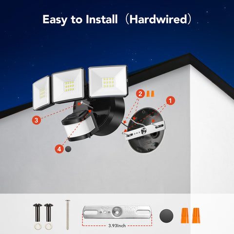OREiN hardwired outdoor installation for reliable, year-round lighting