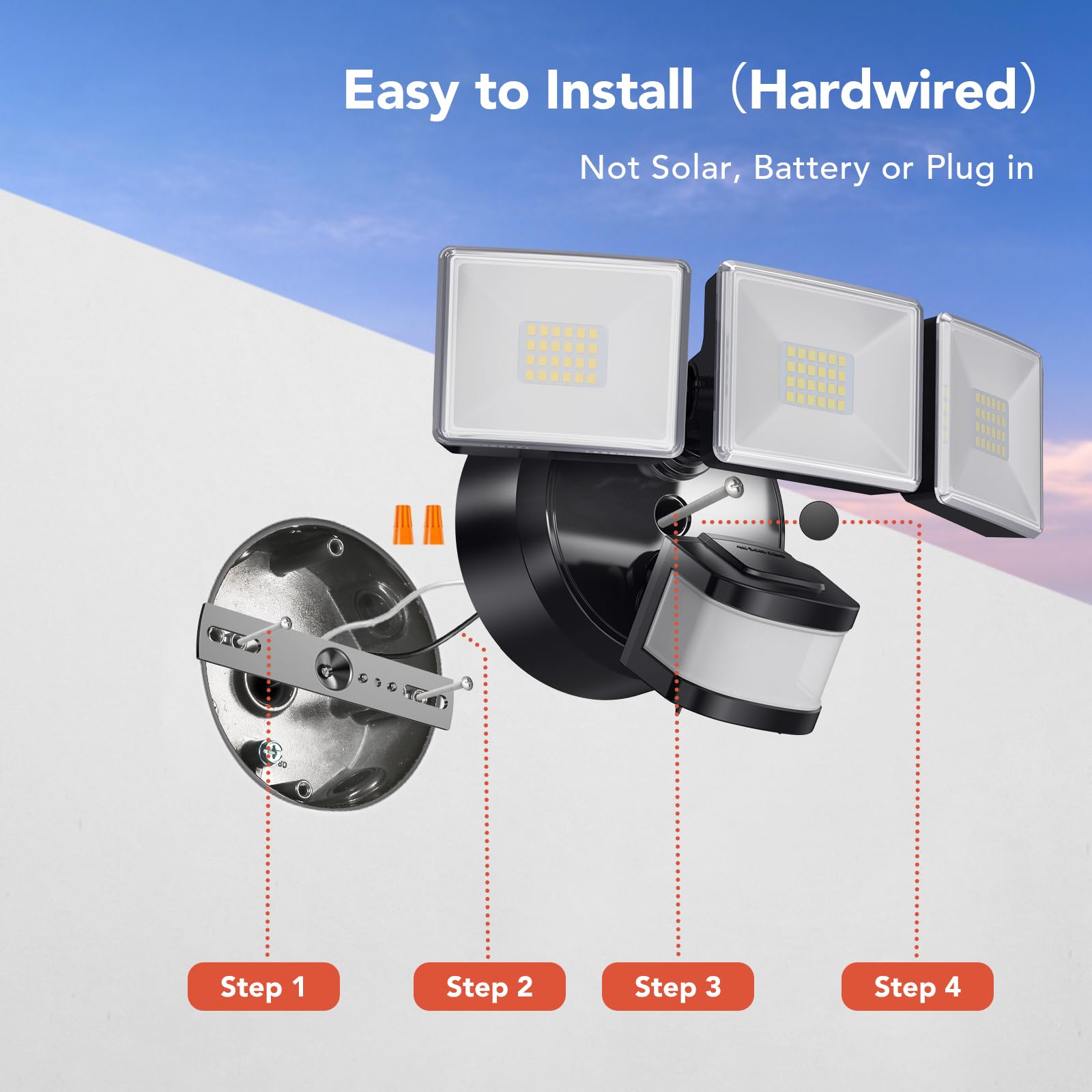 OREiN hardwired power setup delivers stable brightness and instant illumination.