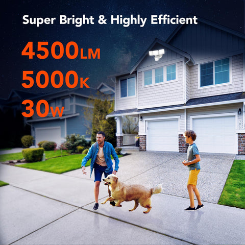 OREiN IP65 waterproof exterior light withstands weather for year-round use.
