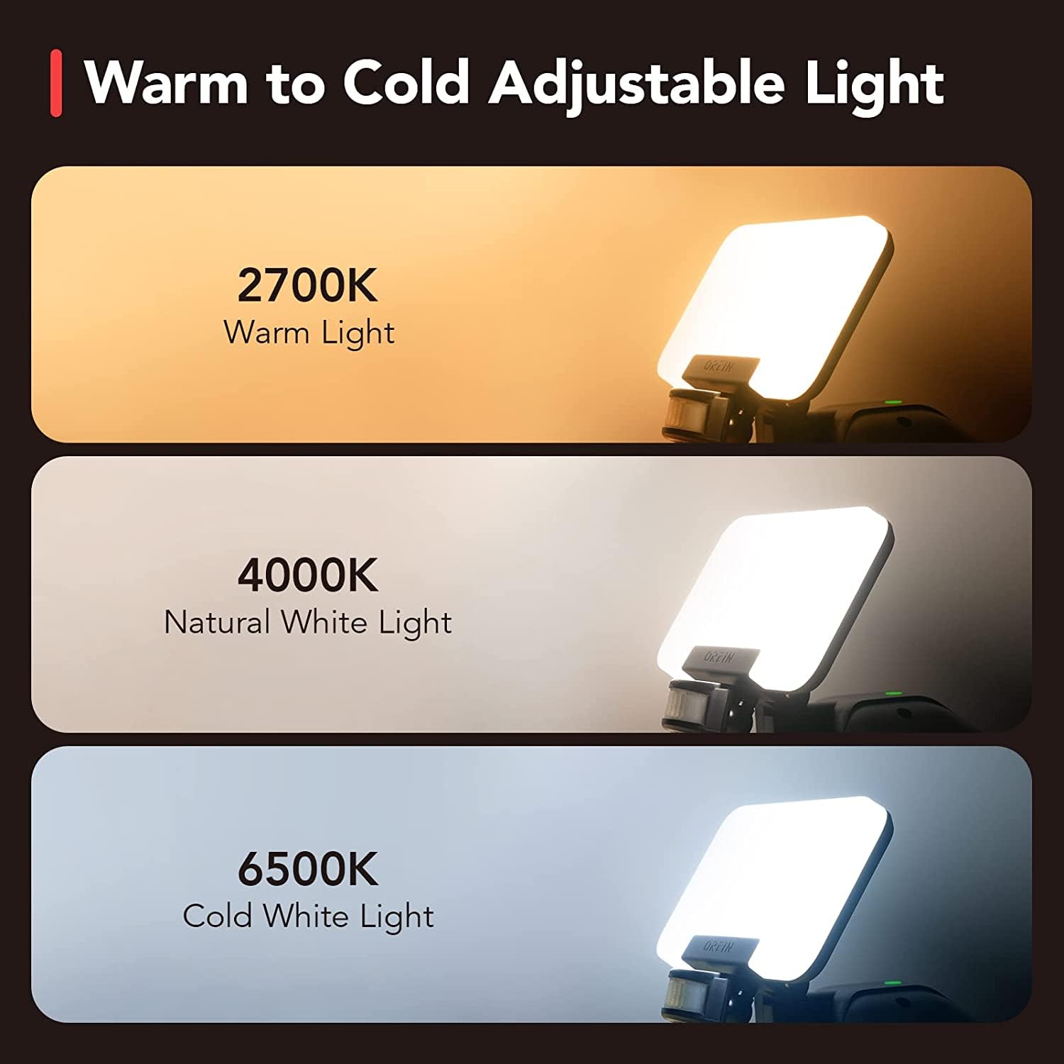 OREiN IP65 waterproof design withstands rain and dust for year-round reliability.