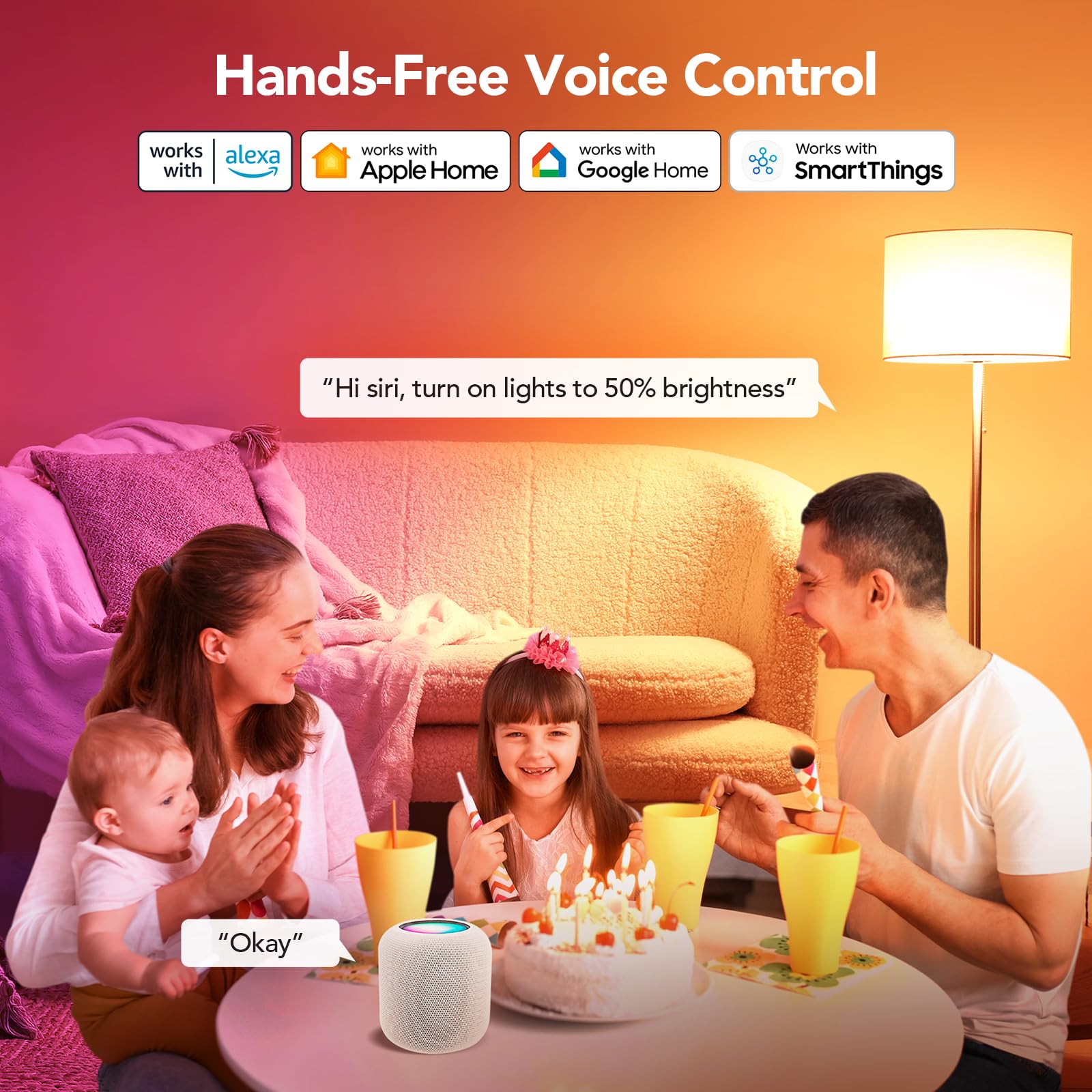 OREiN Matter lights synchronize with music for rhythm-based scenes