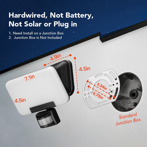 OREiN motion sensor flood light activates automatically to deter nighttime intruders.