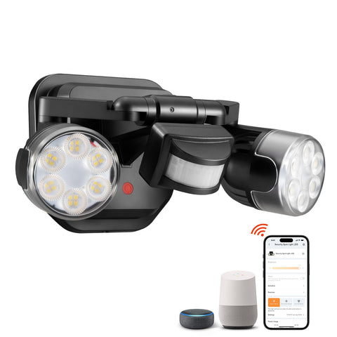OREiN motion sensor outdoor light front view offers broad entryway illumination