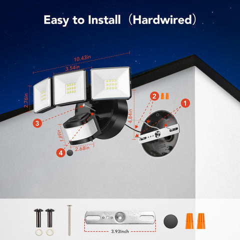 OREiN mounting plate compatible with standard boxes for easy installation