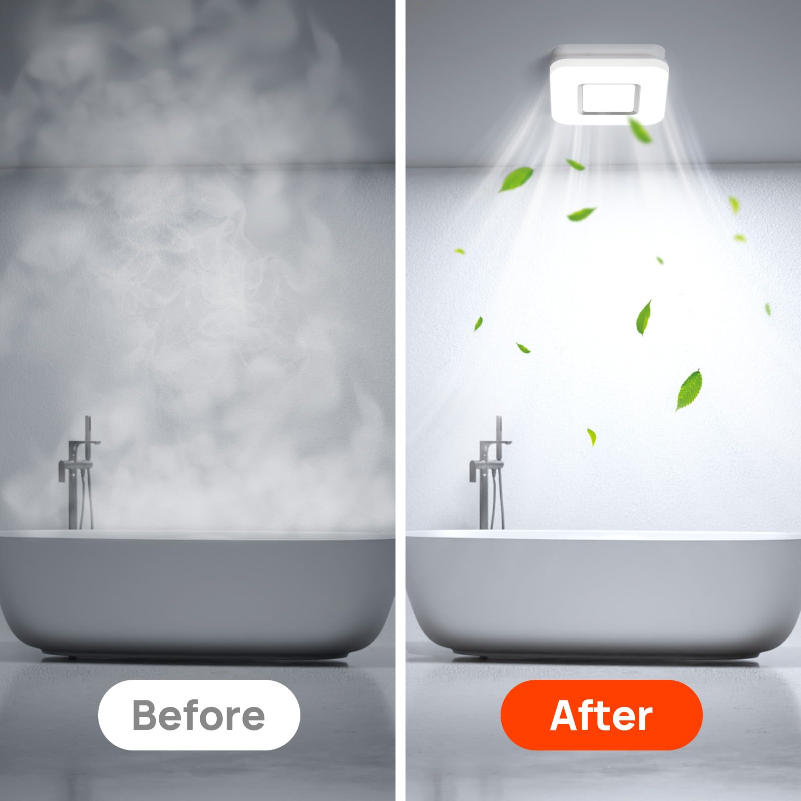 OREiN sleek white diffuser blending with bathroom decor