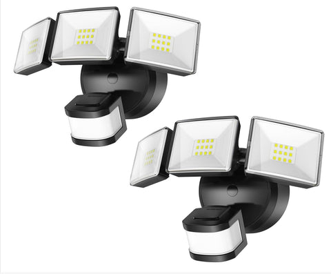 OREiN three heads LED flood light with wide beam for yard illumination