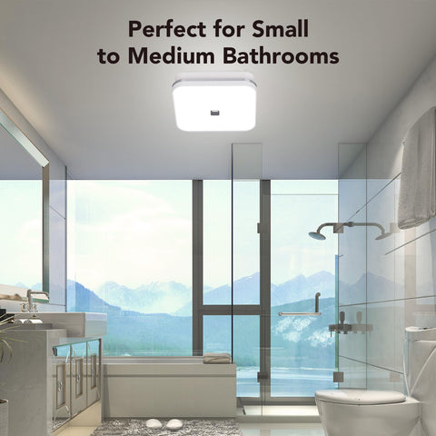 OREiN versatile ceiling vent suitable for bathroom, laundry, or gym spaces.