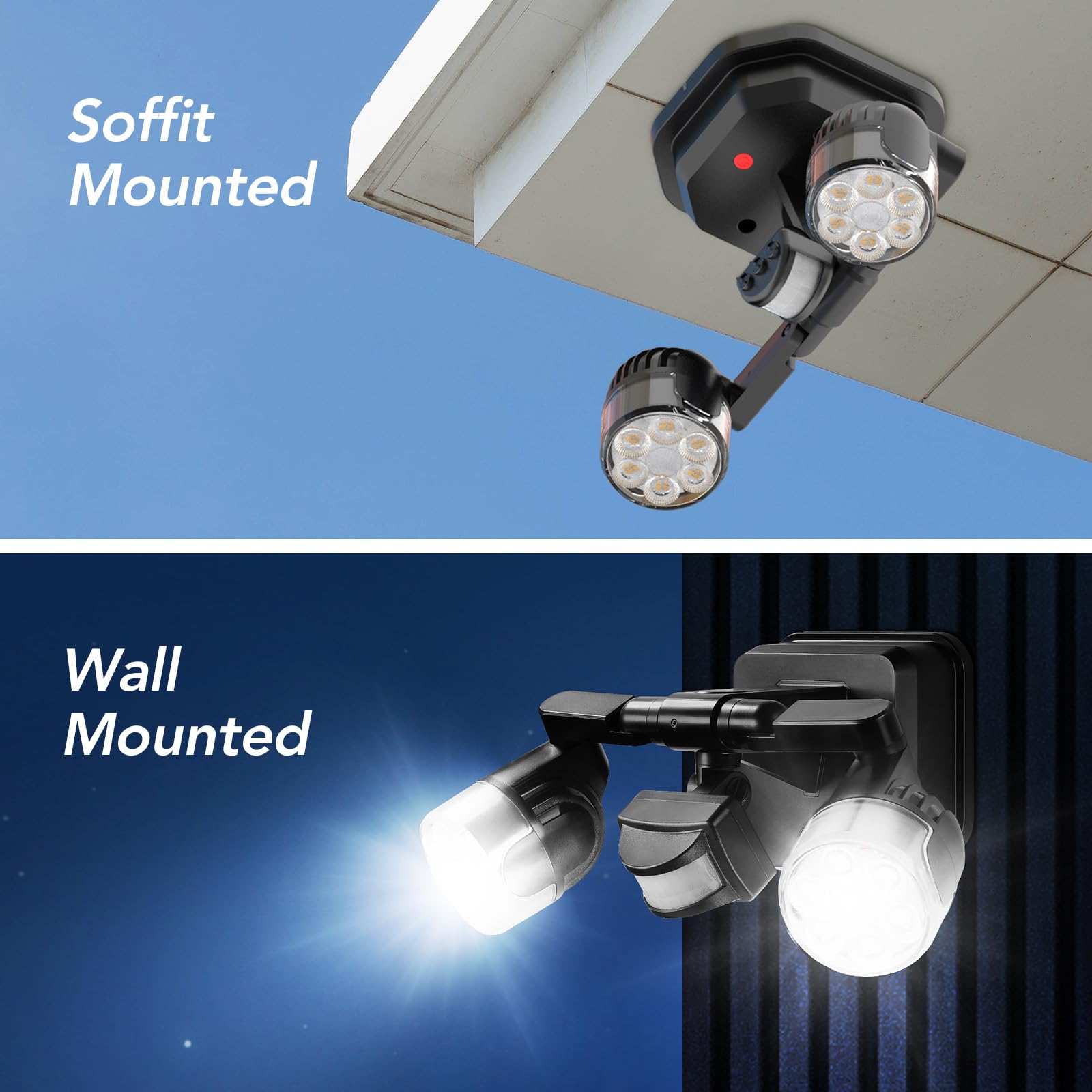 OREiN wide-coverage lighting for porches and driveways