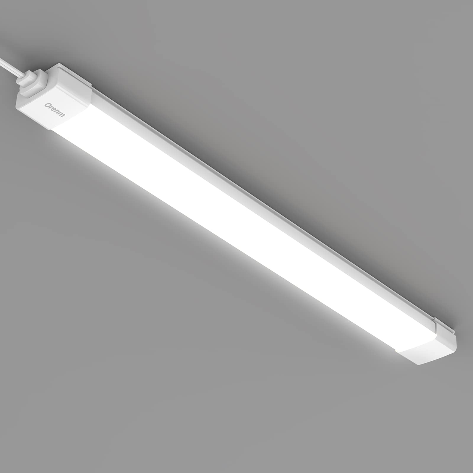 orenm plug-and-play LED tube light 2ft 18W 5000K bright garage lighting