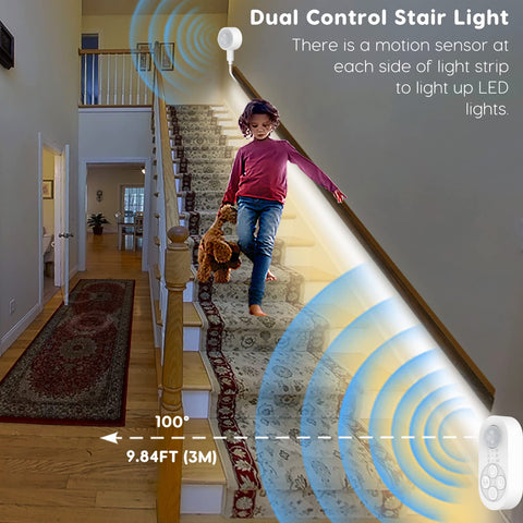 orgaror motion sensor strip closeup shows two PIR sensors in action
