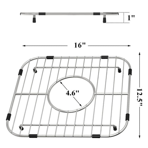Orgneas sink grid drying dishes in sink for efficient air circulation