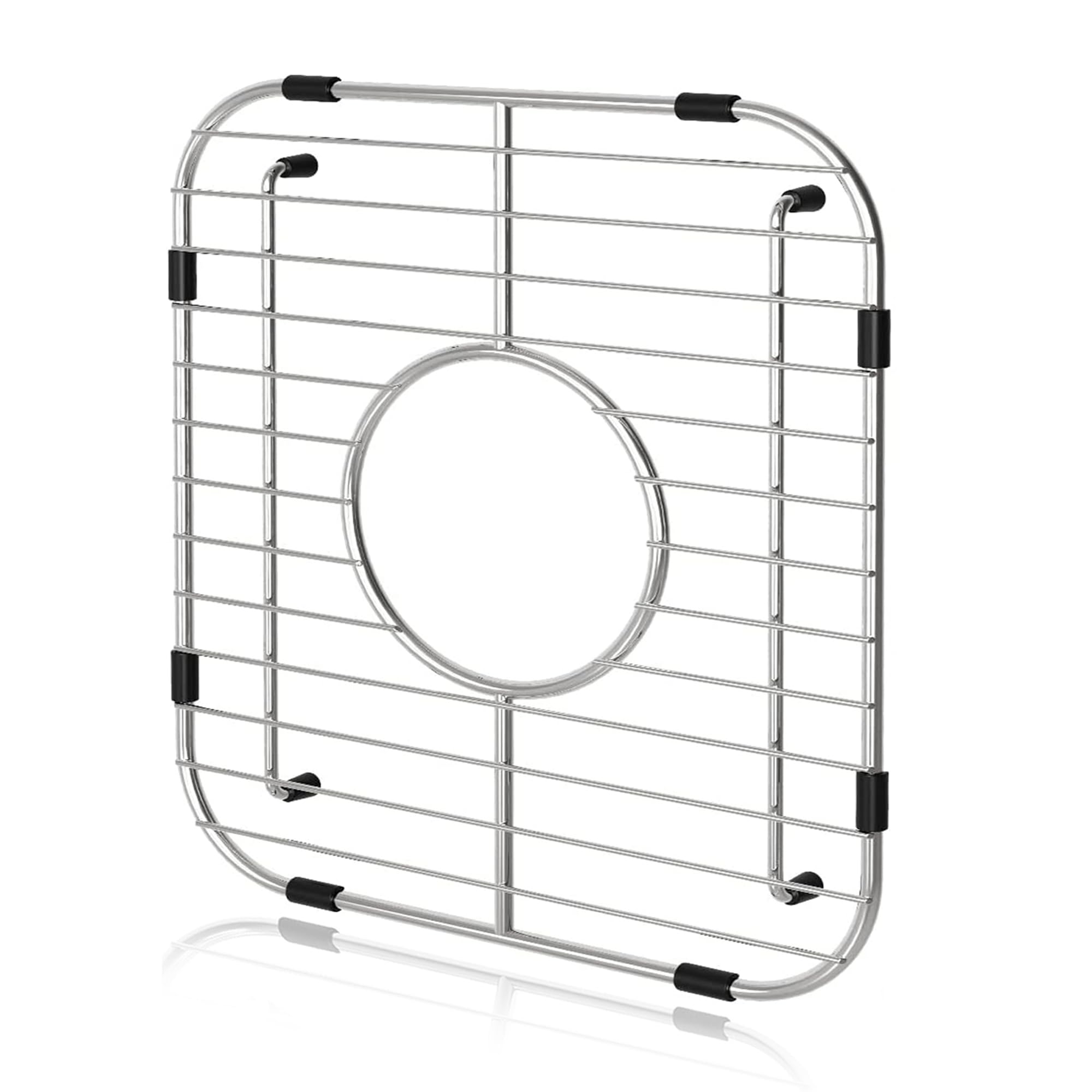 Orgneas sink grid protective base guards sink surface while stacking dishes