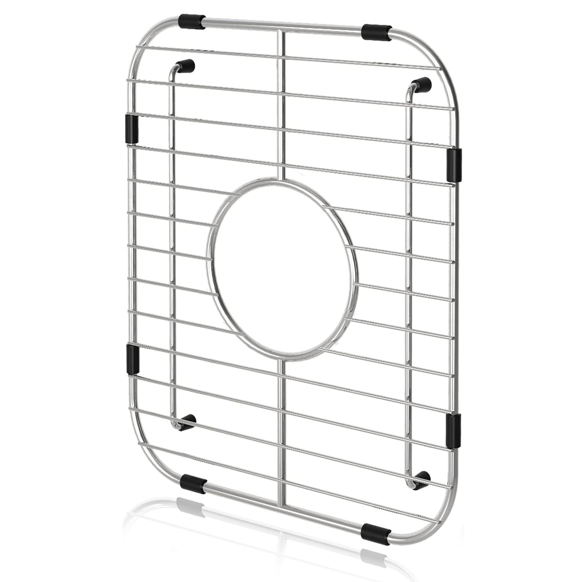 Orgneas sink grid top view protecting stainless steel surface during washing
