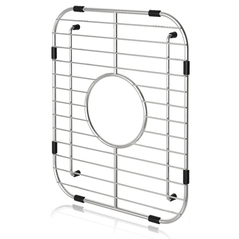 Orgneas sink grid top view protecting stainless steel surface during washing
