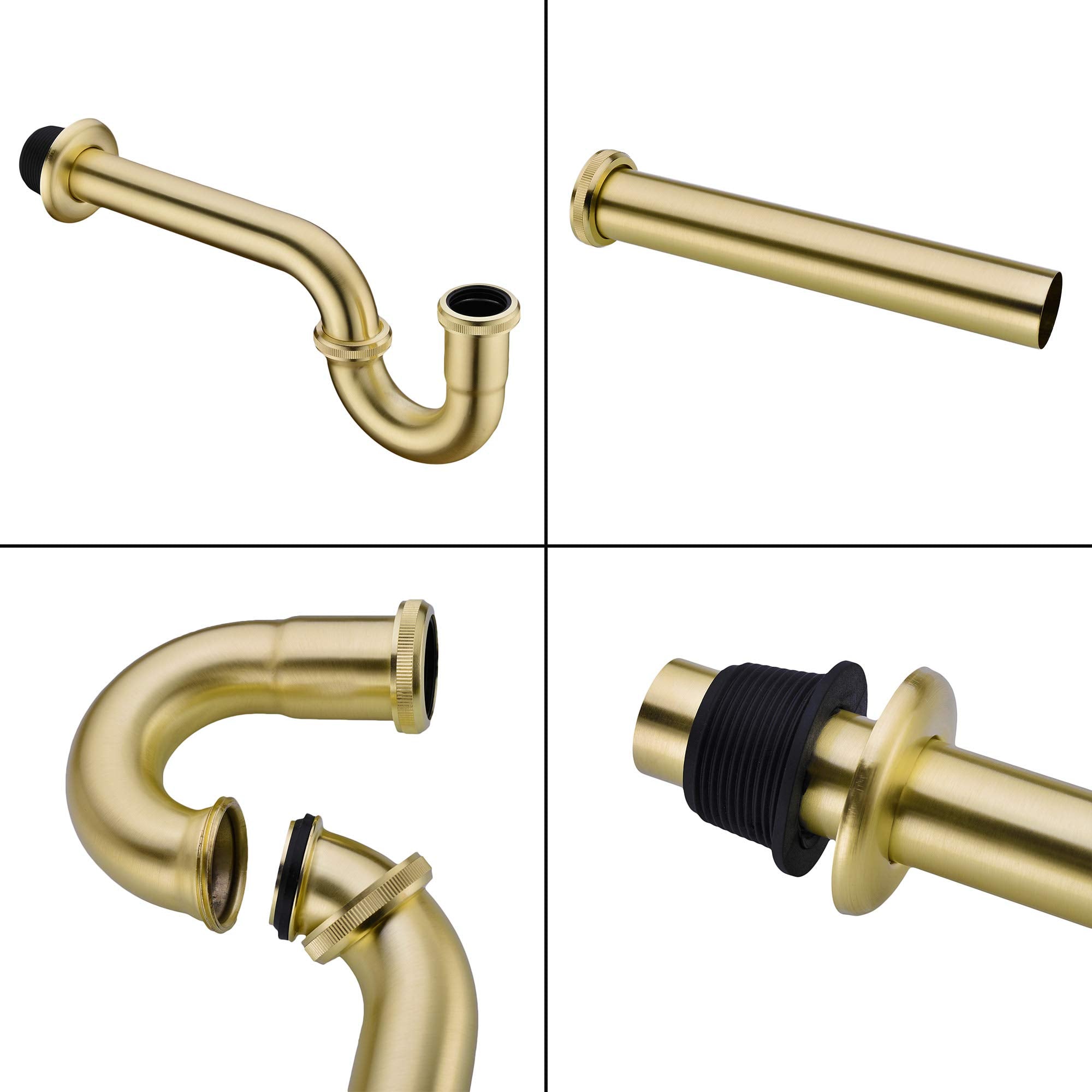 Orhemus easy-installation kit includes flange, nut, extension tube, and Teflon tape.