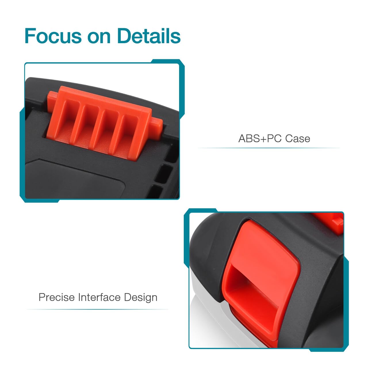 ORHFS LBXR20-compatible battery side view highlighting compatibility